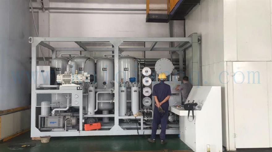 南京環(huán)保公司雙級(jí)真空濾油機(jī)現(xiàn)場使用